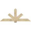 Ekena Millwork Kennewick Rough Sawn Timber Gable Bracket, Douglas Fir, 72"W x 30"H x 4"D x 6"F, 10/12 Pitch GBW072X30X0406KEN00RDF